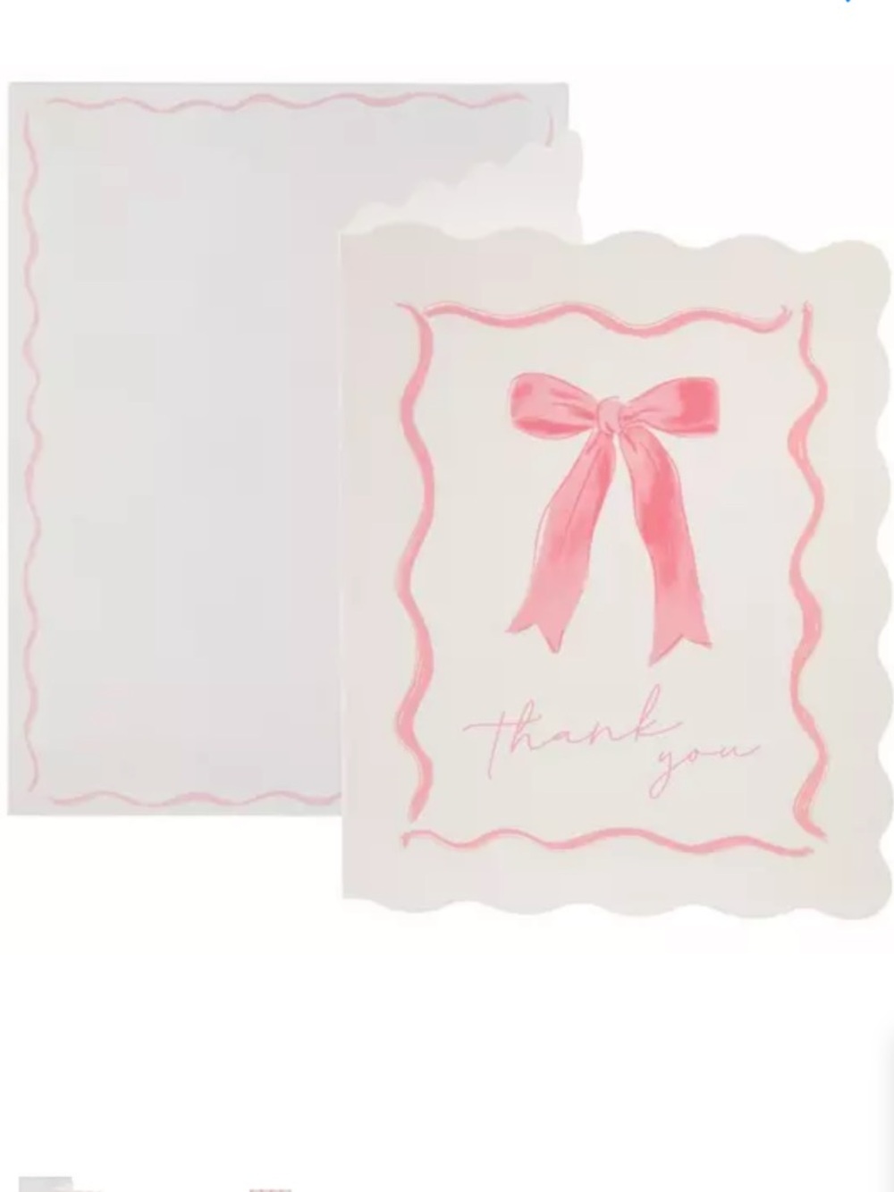 Papyrus Pink Bow Print Envelope Set